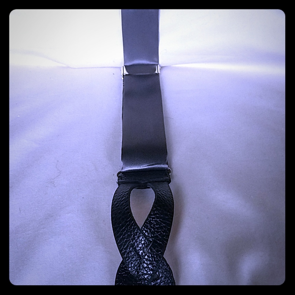 100% Silk  Mens Suspenders